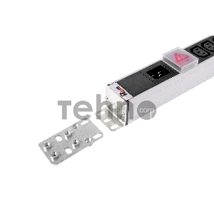 Вертикальный блок розеток ЦМО Rem-16 с выкл., 14 IEC 60320 C13, 10 C19, вход C20 16A, алюм., 33-38U (R-16-14C13-10C19-V-1420)