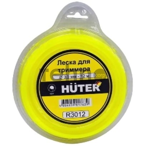 Леска для садовых триммеров Huter R3012 d=3мм L=12м для Huter GGT-1900S(T) (71/2/1)