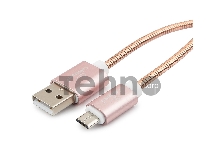 Кабель USB 2.0 Cablexpert CC-G-mUSB02Cu-0.5M, AM/microB, серия Gold, длина 0.5м, золото, блистер