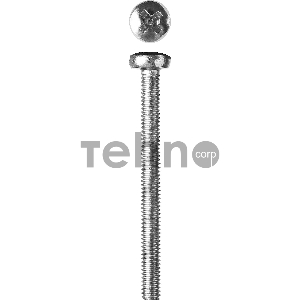 Винт DIN 7985, M4 x 40 мм, 5 кг, кл. пр. 4.8, оцинкованный, ЗУБР