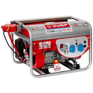 Бензоэлектростнция ЗУБР ЗЭСГ-2500  2500Вт 220/12В 4ткт ручной пуск