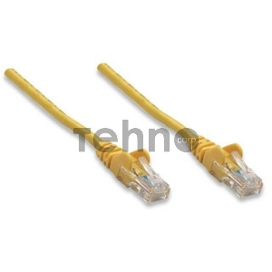 Патч-корд UTP кат. 5e,  0.5м Exegate желтый