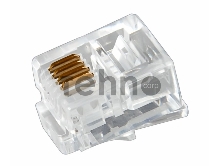 Джек телеф. 6P-4C (уп.100шт) Rexant 05-1012