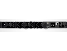 Блок распределения питания CyberPower PDU PDU71005 1U type, 16Amp, plug IEC 320 C20, (8) IEC 320 C13