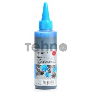 Чернила Cactus CS-I-CL511C голубой (100мл) Canon PIXMA MP240/MP250/MP260/MP270/MP4800