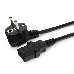 Кабель питания Cablexpert PC-186-1-10M, 10м, Schuko- C13, 3x1кв.мм, черный, с заземлением, пакет, фото 4