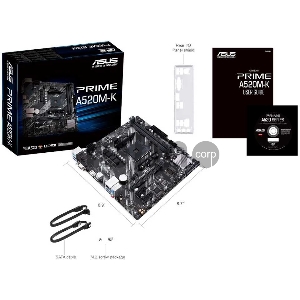 Материнская плата ASUS PRIME A520M-K AM4,A520,DDR4,M.2,HDMI,MB