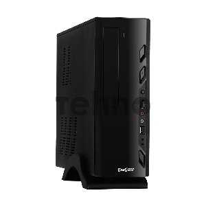 Корпус MiniITX Exegate EX268697RUS MI-208 Black, miniITX/mATX, <без БП>, 2*USB, Audio