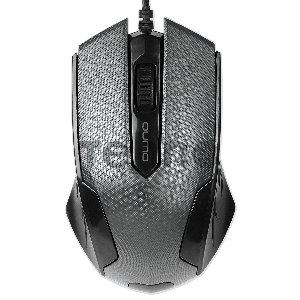Мышь Qumo Office M14 Gray, проводная, оптическая