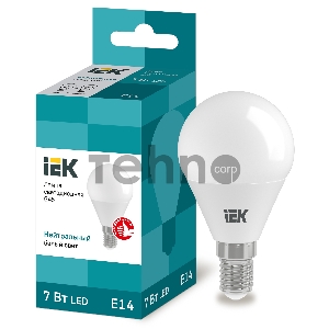 Лампа Iek LLE-G45-7-230-40-E14 светодиодная ECO G45 шар 7Вт 230В 4000К E14 IEK