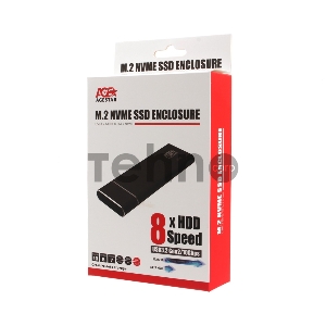 Внешний корпус AgeStar USB 3.1 Type-C M.2 NVME (M-key) AgeStar 31UBNV5C (BLACK), алюминий, черный Внешний корпус AgeStar USB 3.1 Type-C M.2 NVME (M-key) AgeStar 31UBNV5C (BLACK), алюминий, черный