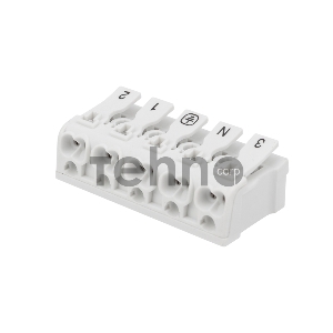 Клемма пружинная соединительная КСП 5-полюсная с монтажными ножками (50 шт./уп.) REXANT