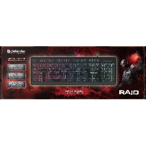 Клавиатура DEFENDER USB RAID GK-778DL RU 45778