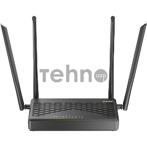 Роутер беспроводной D-Link DIR-825 (DIR-825/GFRU/R3A) AC1200 10/100/1000BASE-TX/4G черный
