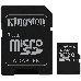 Флеш карта microSDHC 32GB  Class10 Kingston <SDCS2/32GB> Class10 UHS-I Canvas Select up to 100MB/s с адапт., фото 2