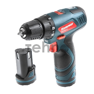 Аккум.дрель HAMMER ACD120GLi PREMIUM  12.0В 2x1.3Ач 10мм 0-350/0-1100об/мин 28Нм зар.1ч