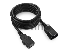Кабель питания сист.блок-монитор Cablexpert PC-189-1-3M, 3м, C13-C14, 3x1кв.мм., черный, с заземлением