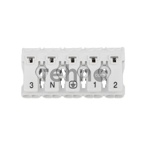 Клемма пружинная соединительная КСП 5-полюсная с монтажными ножками (50 шт./уп.) REXANT