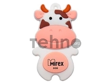 Флэш Диск 8GB Mirex Cow, USB 2.0, Персиковый