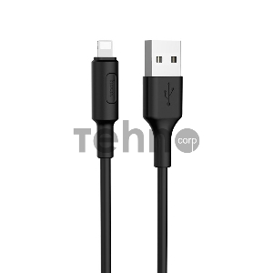 Кабель USB 2.0 hoco X25, AM/Lightning M, черный, 1м
