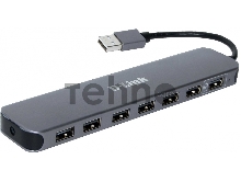 Концентраторы D-Link DUB-H7/E1A, 7-port USB 2.0 Hub.7 downstream USB type A (female) ports, 1 upstream USB type A (male), support Mac OS, Windows XP/Vista/7/8/10, Linux, support USB 1.1/2.0, fast charge mode.Powe