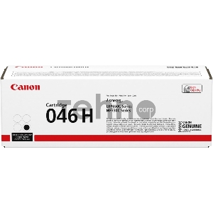 Тонер Картридж Canon 046 H BK 1254C002 черный (6300стр.) для Canon i-SENSYS LBP650/MF730