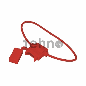 Держатель предохранителя типа Cтандарт прямоугольный красный REXANT