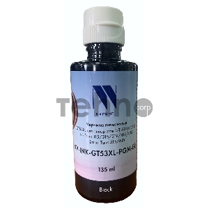 Чернила NV PRINT пигментные GT53XL для HP DeskJet GT 5810, 5820, 5822, Ink Tank 115, 310, 315, 319, 410, 419, 415, Smart Tank 515, 615 (135ml) Black