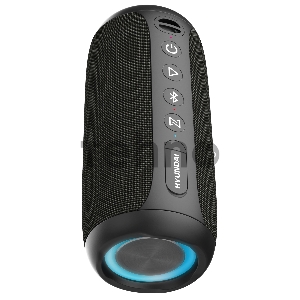 Колонка порт. Hyundai H-PAC610 черный 20W 2.0 BT/3.5Jack 10м 2000mAh