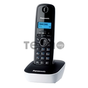 Телефон Panasonic KX-TG1611RUW (белый) {АОН, Caller ID,12 мелодий звонка,подсветка дисплея,поиск трубки}