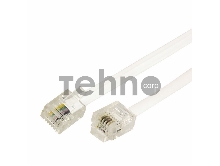 Телефонный шнур, удлинитель RJ-11(6P-4C), длина 25 метров, белый REXANT