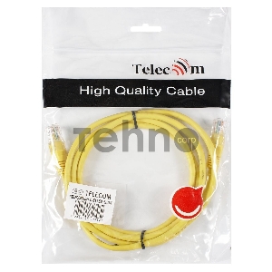 Патч-корд литой Telecom UTP кат.5е 1,5м желтый