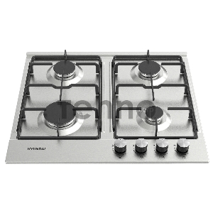 Газовая варочная поверхность Hyundai HHG 6432 IX нержавеющая сталь