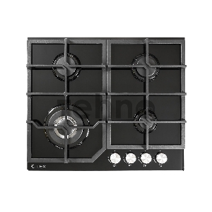 Панель варочная LEX GVG 640-1 BL  газовая 1000-3500Вт 4конфорки газ контроль