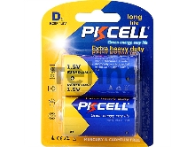 Солевой элемент питания PKCELL R20P-2B тип - D(LR20) 2 шт в блистере