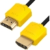Greenconnect Кабель SLIM 1.5m HDMI 2.0, желтые коннекторы Slim, OD3.8mm, HDR 4:2:2, Ultra HD, 4K 60 fps 60Hz, 3D, AUDIO, 18.0 Гбит/с, 32/32 AWG, GCR-51575 Greenconnect Кабель SLIM 1.5m HDMI 2.0, желтые коннекторы Slim, OD3.8mm, HDR 4:2:2, Ultra HD, 4K 60 fps 60Hz, 3D, AUDIO, 18.0 Гбит/с, 32/32 AWG, GCR-51575, фото 3