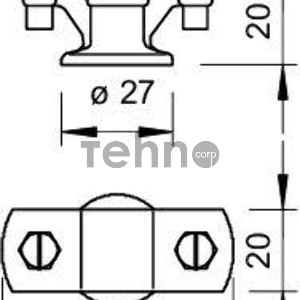 Держатель проволоки d8-10мм с перемыч. Тип:113 Z8-10 OBO 5229960