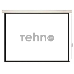 Экран с электроприводом Lumien Eco Control 180x180 см (раб. область 174х174 см) Matte White черная кайма по периметру 1:1