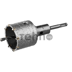 Коронка твердосплавная ЗУБР МАСТЕР 2918-68_z01  буровая коническая SDS-Plus хвостовик в сборе 68мм