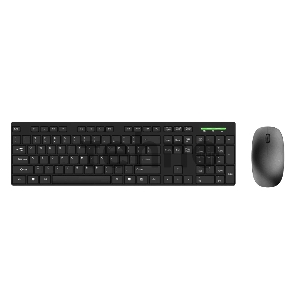 Комплект беспроводной Dareu MK198G Black (черный), клавиатура (мембранная, 104кл, EN/RU) + мышь (DPI 1400), ресивер  2,4GHz
