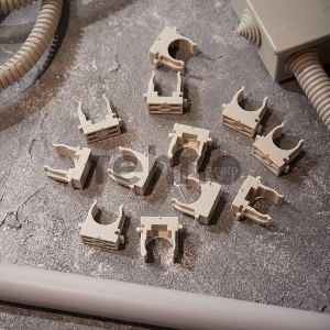 Крепеж-клипса для монтажного пистолета Ø 20 мм, серая (100 шт/уп) REXANT