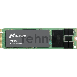 Накопитель Micron SSD 7450 PRO, 480GB, M.2(22x80mm), NVMe, PCIe 4.0 x4, 3D TLC, R/W 5000/700MB/s, IOPs 280 000/40 000, TBW 800, DWPD 1 (12 мес.)