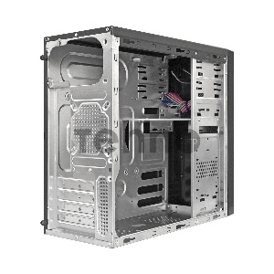 Корпус Minitower ExeGate MA-373X Black, mATX <UN500, 120mm> 2*USB, Audio