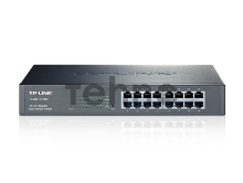 Сетевой коммутатор  TP-Link SMB TL-SG1016DE 16-Port Gigabit Easy Smart Switch, 16 10/100/100Mbps RJ45 ports, MTU/Port/Tag-based VLAN, QoS, IGMP Snooping