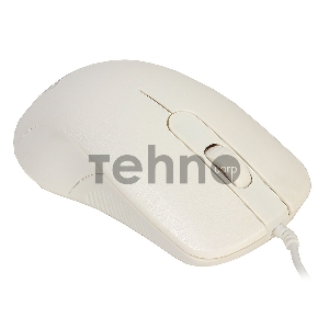 Мышь CBR CM 105 White, оптика, 1200dpi, офисн., провод 1,8м, USB