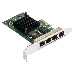 Сетевой адаптер ExeGate EXE-I350-T4V2 (PCI-E x4 v2.1, порты 4xRJ45 (медные), 10/100/1000Mbps, Gigabit NIC Intel Chipset NHI350AM4), фото 2