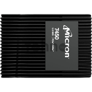 Накопитель Micron SSD 7450 MAX, 3200GB, U.3(2.5 15mm), NVMe, PCIe 4.0 x4, 3D TLC, R/W 6800/5300MB/s, IOPs 1 000 000/390 000, TBW 17500, DWPD 3 (12 мес.)