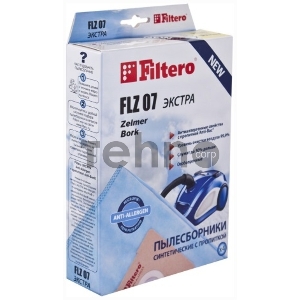 Пылесборник Filtero FLZ 07 (4) ЭКСТРА, пылесборники, 4 шт в упак.