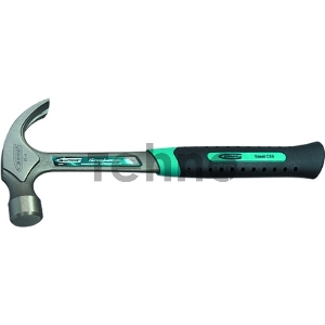 Молоток-гвоздодер GROSS 10470 570гр  цельнокованый, двухкомпонентная рукоятка