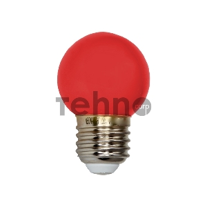 Лампа светодиодная d-45 3LED 1Вт шар E27 25лм 220В красн. Neon-Night 405-112